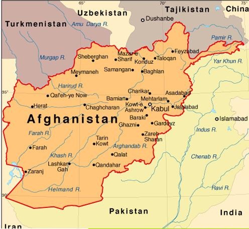 Afganistan Siyasi Haritası